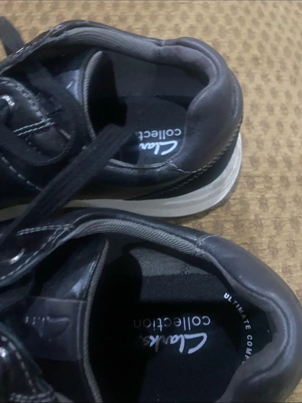 Clarks sleek leather